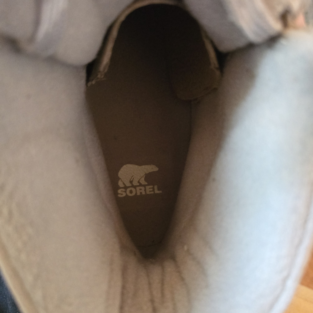 SOREL RNEGD Lace Storm Sneaker Bootie In Dove/Peach FITS SIZE 9 - Picture 10 of 15